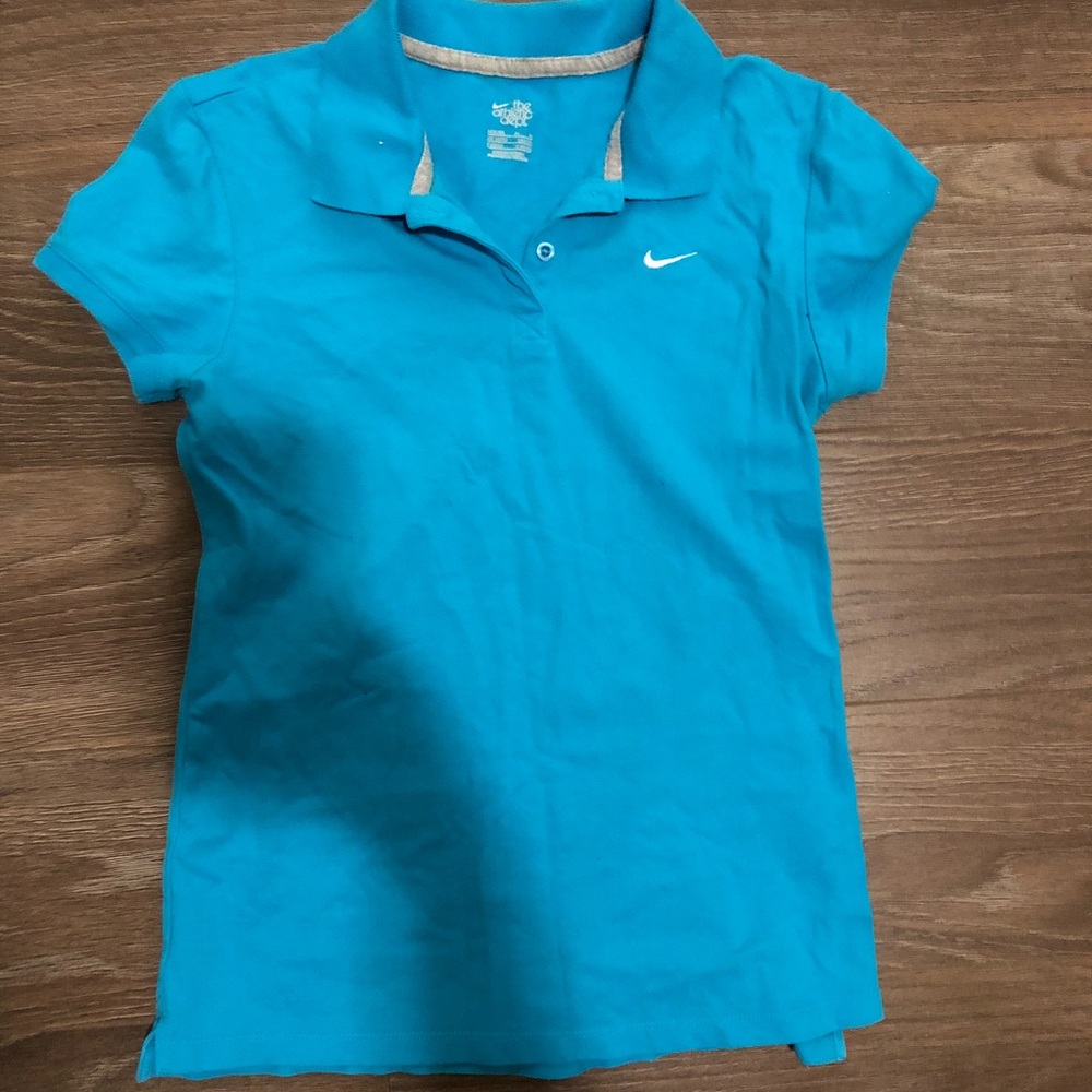 Blue Nike Collar shirt